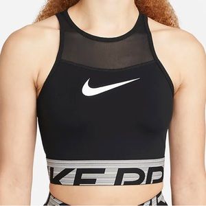 Nike Pro Dri-fit Women's Cropped Graphic Training Top